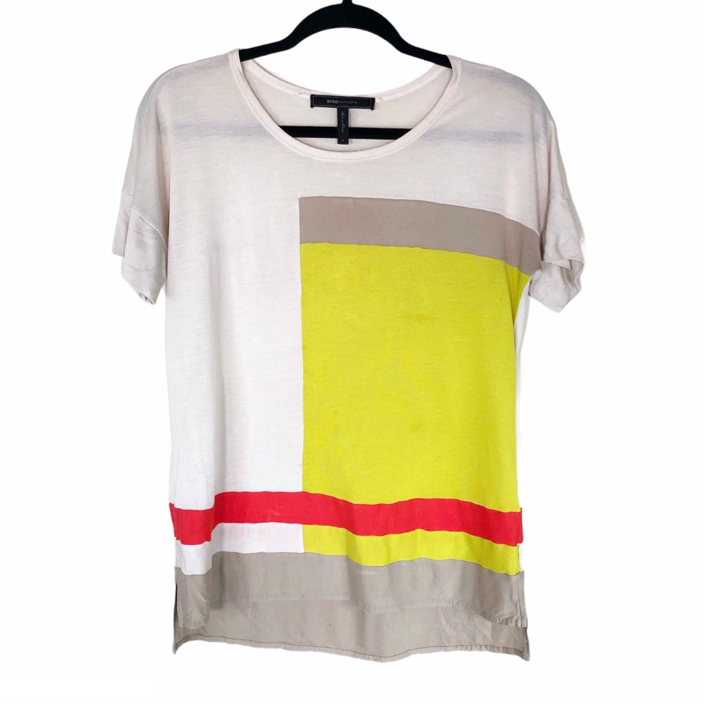 Bcbgmaxazria Color Block Modal T-Shirt